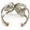 Punk style stainless steel wire bracelets for fashion women