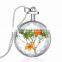 Fashion new summer beautiful gold chian real flower jewelry wishing bottle pendant essential oil necklace