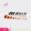 Private brand Oval Head Cosmetic Brush Set 10 pieces beauty and makeup tools