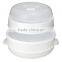 2 Tier Microwave Chinese Rice Noodle Portable Bun Vegetable Food Steamer