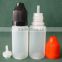 10ml LDPE Child Proof Pointed Tip e liquid Dropper Bottle with child resistant cap