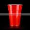 16oz red party plastic cup,ps plastic cup,color plastic cup