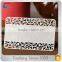 Customized design embossed stainless steel metal business card