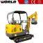 CE approved 1.8ton Mini Excavating Machine price with Rubber track with Nachi Pump