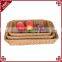 Set of 3 Widely used practical store display basket for fruit storage
