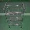 Vivinature kitchen metal wire basket display rack trolley chrome plating