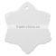 Sublimation Blank Ceramic 3D Snowflake Ornament For Christmas Tree Decoration