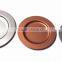 Low price Copper silver charger plate for Wedding Christmas, Silver copper charger platters for decoration