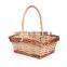 willow material cheap wooden wicker fruit basket