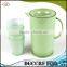 NBRSC set of 5 pcs plastic ps cold water kettle double layer drinking tea pot pp water jug with cups