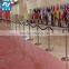 Stackable U base crowd control rope stanchion for hotel