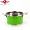 Hot Selling 5pcs Colorized European Stainless Steel Soup Pot kitchen cookware