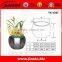 JINXIN Home Decoration Beautiful Flower Vase Modern Stainless Steel Vase