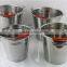 Wholesale metal bucket stainless steel champagne bucket with lid