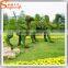Latest design different posture metal artificial topiary animal