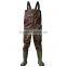 high quality fishing wader 100% waterproof camo chest PVC wader