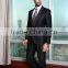 2015 custom made fashion satin lapel black suits for men