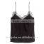 Tops For Women 2016 Thin Shoulder Straps Lace Trim Velvet Tops HST9265