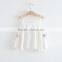 2017 kids summer clothing girls cotton double layer shirt with paghetti strap