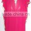 PINK EMBROIDERED Georgette CAFTAN Kaftan Tunic Poncho Zip Cover up