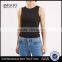 MGOO OEM Service Women Fitness Crop Tops 100% Polyester Blank Round Neck Sleeveless Tank Top