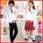 New fashion V-Neck pullover primary school uniform design