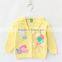 Korean style girls cardigan sweater design solid color cotton sweater