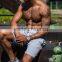 70% Cotton 30% Polyester mens gym fitness shorts Elasticated waist with drawstring