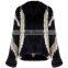 Myfur China Wholesale Fashion Women Winter Coats Knitted Dyed Rabbit Fur Jacket