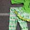 2016 new arrival St Patrick sets girls Shamrock sets girls long sleeve ruffle pants girls Azect pant sets with accessories