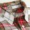 short sleeve check shirts 100%cotton shirts for men
