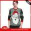 wholesaler private label christmas pullover sample plain men's jacquard sweater for sale