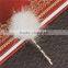 Sable Fur Hair Clips Findings Off-white Pom Ball Gold Plated 60mm x 30mm