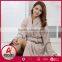 100% cotton fashion long sleeve comfortable bathrobe