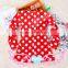 2015 OEM wholesale red kids long sleeve christmas party pettiskirts dresses