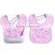 blue letters pattern printed baby bib cotton