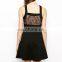 CHEFON Short club dresses with lace detail and cross front