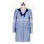 Guangzhou Clothing Wholesale V Neck Bowknot Stitching Women Woolen Coat