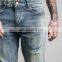 Wholesale Slim Fit Trousers Skinny Pants Men's Washed Denim Jeans 2017