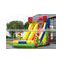 PVC tarpaulin clown outdoor slide, colorful printing inflatable slide for adults