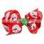 Christmas gift ,8 in 1 Christmas Ornaments Butterfly Knot Colorful Ribbon Hairpin Set