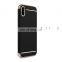 3 in 1 Electroplating Back Cover Case for iPhone X Hard PC Case for iPhone 8 8 Plus