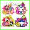 Custom soft pvc cartoon animal flower food fridge magnet for home