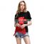 Tees T Shirt Summer Printing Embroidery Cotton Women Lady Clothing Casual Quantity Cheap