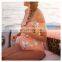 New Maternity One-piece Swimsuit Stripe Print Ruffled print Swimsuit