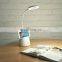 Wireless Portable dimmer goose neck shape office table lamp for study Reading Sleeping Desk Light