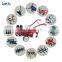 gearbox mini hand walking tractor rotary weeder plough for power tiller kamco