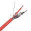 High quality 2c 1.5mm 2.5mm 18 AWG copper shielded red fire alarm cable for fire alarm system