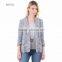 China factory boyish grey custom lady jacket /women jacket