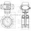 Bundor DN50-1200 ductile iron Pneumatic Flanged Butterfly Valve for fresh water